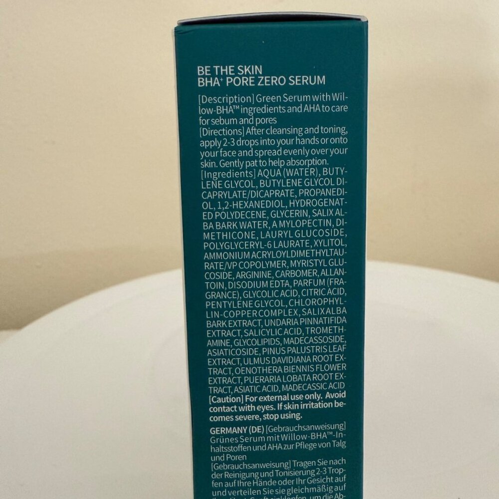 Be The Skin BHA Plus Pore Zero Serum Willow BHA 1 Percent 30 ml K Beauty - Picture 5 of 8